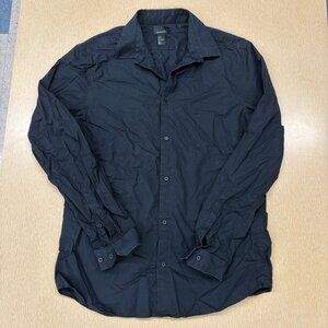 H&M Premium Cotton slim fit black dress shirt